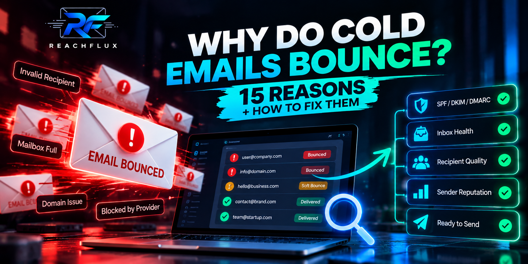 Why cold emails bounce and how to diagnose hard bounces soft bounces invalid recipients and delivery failures